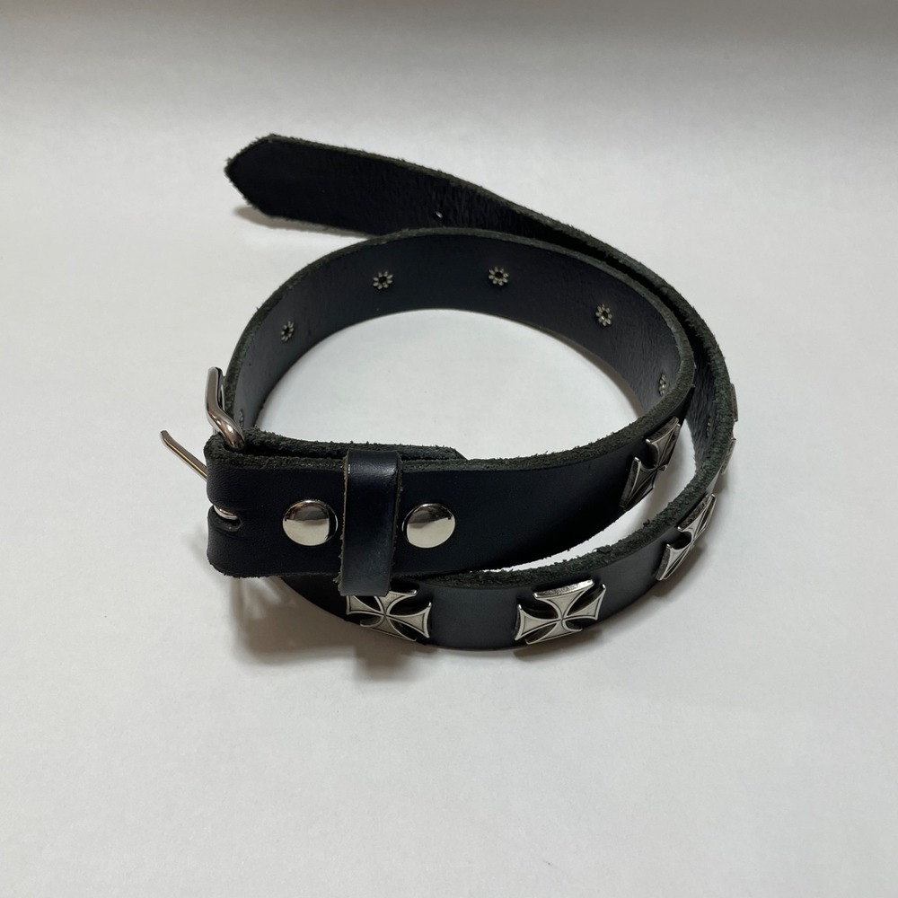 Belt Motorcycle Leather 32 Decorated